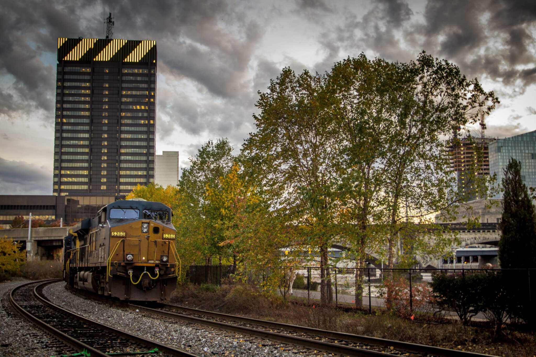 Moving Train In Philadelphia